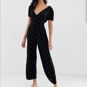 Amuse Society On the Bright Side Spot Jumpsuit
